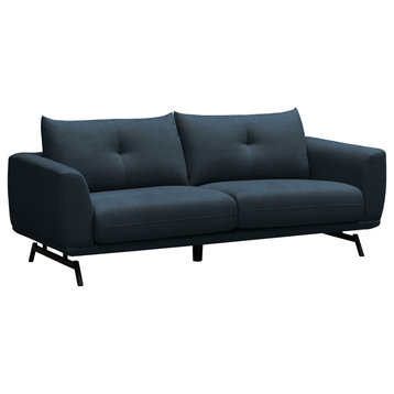 Betty Fabric Sofa, Navy Blue