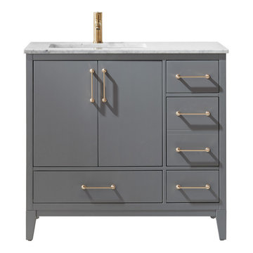 Altair Remi 36" Single Marble Sink Bathroom Vanity