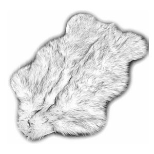 white fur cushion 50x50