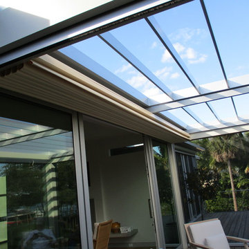 Motorized Pergola and Insect Screens Outdoor Living at it's Finest