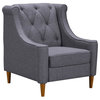 Luxe Sofa Chair, Dark Gray
