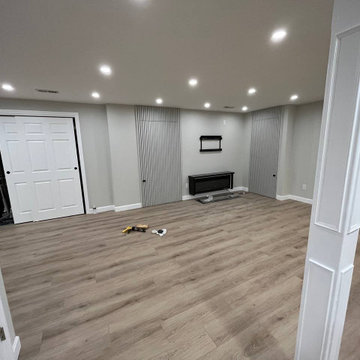 Acton, MA Basement Makeover: From Unfinished to Functional Living Space