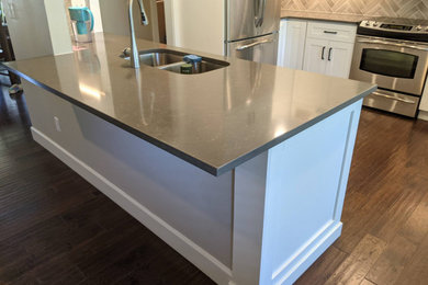 Example of an arts and crafts kitchen design in Seattle