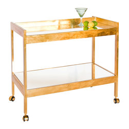 Worlds Away - Worlds Away Roland Bar Cart - Bar Carts