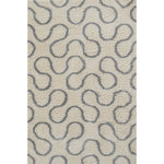 Novogratz - Novogratz Transcoso Wave Machine Made Contemporary Area Rug Ivory 7'10" X 10' - Meet the Trancoso Collection by Novogratz! Incorporating versatile yet bold designs with beautiful texture and quality, the patterns are influenced by the Memphis Design Movement. Paired with an impeccable shag finish inspired by the Moroccan trend of the 70s, these pieces will feel all kinds of subtle retro while adding fun flare to a room. Made for indoor use from polypropylene fibers, they-re also incredibly soft underfoot too.