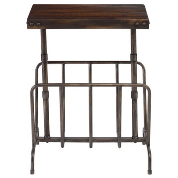 Uttermost Sonora Industrial Magazine Side Table, 25326