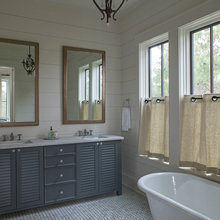 Lower bath and master bath window treatment