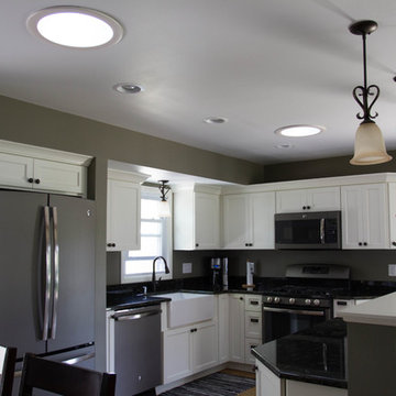 Open concept kitchen and living room