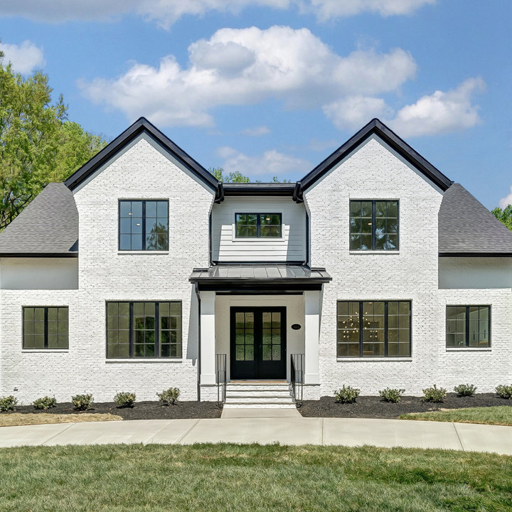 75 Painted Brick and Board and Batten Exterior Home Ideas You'll Love ...