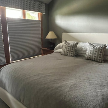Lake Geneva, WI -Cornices, solar shades, honeycomb shades & pillows