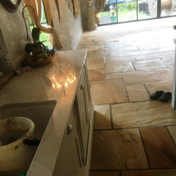 Renovating a large Sandstone Floor in Disley