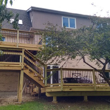 Multi Level Deck by Lemont, IL deck builder