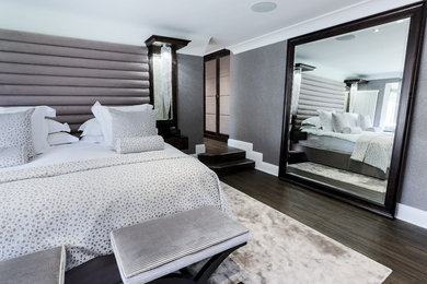 Design ideas for a contemporary bedroom in Essex.