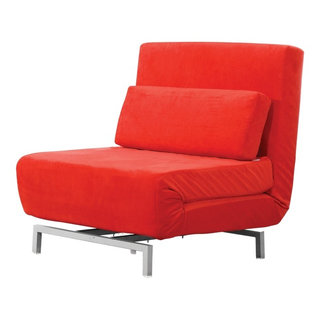 Modern Classics Romano Convertible Sofa, Red - Contemporary - Sleeper ...