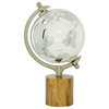 Traditional Silver Wood Globe 28567