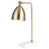 CO-Z 18.3" Gold Desk Lamp With Marble Base & Adjustable Shade