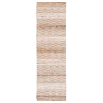 Safavieh Natural Fiber Collection NFB652A Rug, Ivory/Natural, 2'3" x 8'