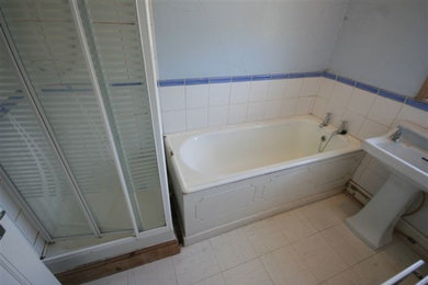 Bathroom before and after