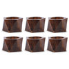 DII Wood Triangle Napkin Ring, Set of 6