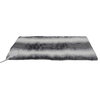 Luxe Home Decor Classic Heated Faux Fur Throw, 1-Piece, Grey/lt. grey, 24"12"