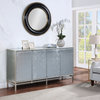 Zariyah Silver Leaf Four Door Cabinet