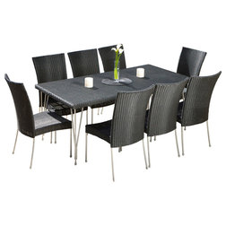 Contemporary Outdoor Dining Sets by GDFStudio
