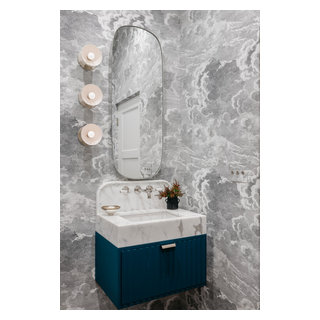 Palo Alto Bathroom Remodel - Transitional - Powder Room - San Francisco ...