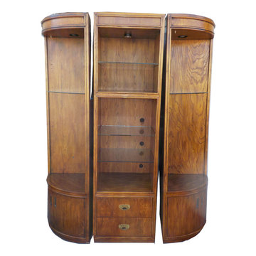 Drexel Passage Hollywood Regency Modular Shelving Curio Hutch