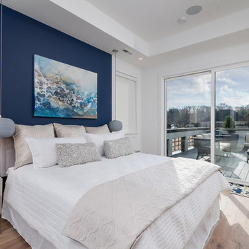Modern Master Bedroom in Charlotte’s First Solar Community