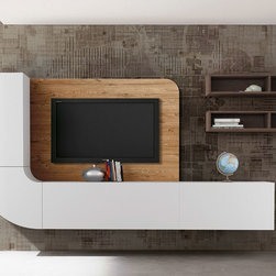 Italian Wall Unit Velvet 126 by Artigian Mobili - $2,485.00 - Entertainment Centers And Tv Stands
