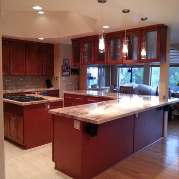 Bonita - mocha rope custom kitchen
