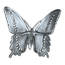 D'ARTEFAX - Butterfly Knob, Satin - Cabinet And Drawer Knobs