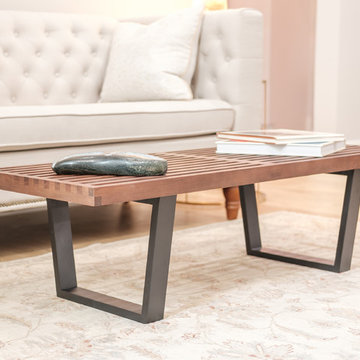 Batten Bench 48" with American Walnut Finish