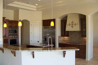 Elegant kitchen photo in Phoenix