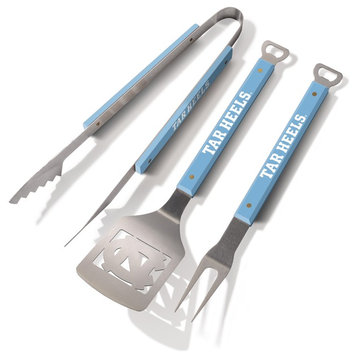 NCAA North Carolina Tar Heels 3-Piece BBQ Set-Spirit Series