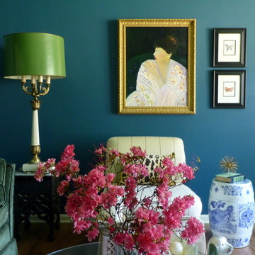 Eclectic Living Room Dining Room