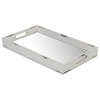 Distressed Mirrored Tray, White