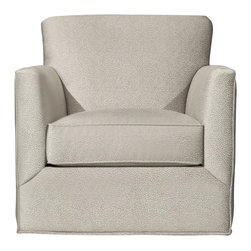 Carlin Microfiber Swivel Accent Chair - Armchairs And Accent Chairs