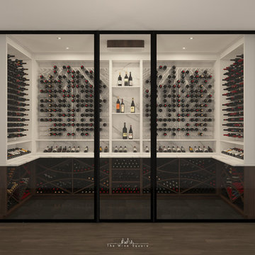 CAVEA- First Engineered Glass Wall for Wine Cellar