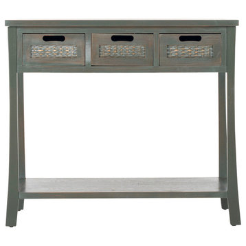 Safavieh Autumn 3-Drawer Console Table, French Gray