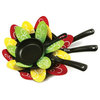 Norpro Green, Yellow, and Red Felt 3 Piece Pan Protector Set