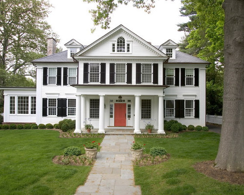 White House Black Shutters | Houzz