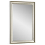 Design Element - Vera Rectangle Steel Champagne Wall Mirror, 36" X 24" - The Vera mirror collection by Design Element provides a beautiful finishing touch to your home decor. Available in different finishes and shapes, all Vera mirrors features a lightweight and durable steel frame. While these modern styled mirrors are perfect to pair up with your bathroom vanity, they are also an excellent choice for other rooms in your home such as bedrooms, living rooms and hallways.
