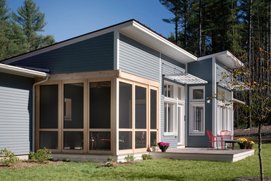 Example of a trendy exterior home design in Boston