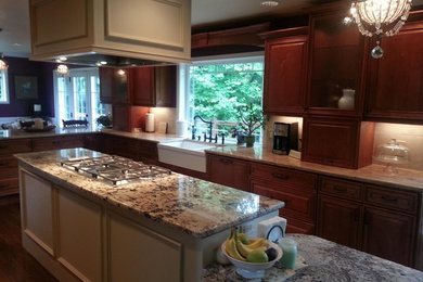 Elegant kitchen photo in Seattle