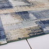 Nature 4 in x 16 in Glass Subway Tile in Cement Blue