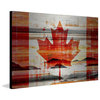 "Canadian Leaf" Print on Brushed Aluminum, 45"x30"
