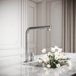 Pure Chrome Pull Out Swivel Kitchen Tap - Kitchen Taps