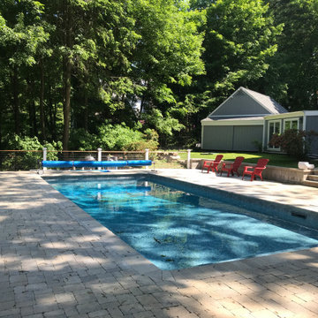 Pool on Shaded Slope