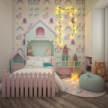 Classic European Design | Kid's Bedroom | 3BHK | Bonito Designs